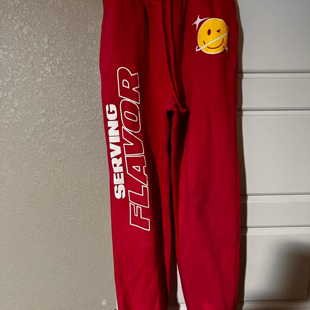 Pink Poppi joggers, worn once